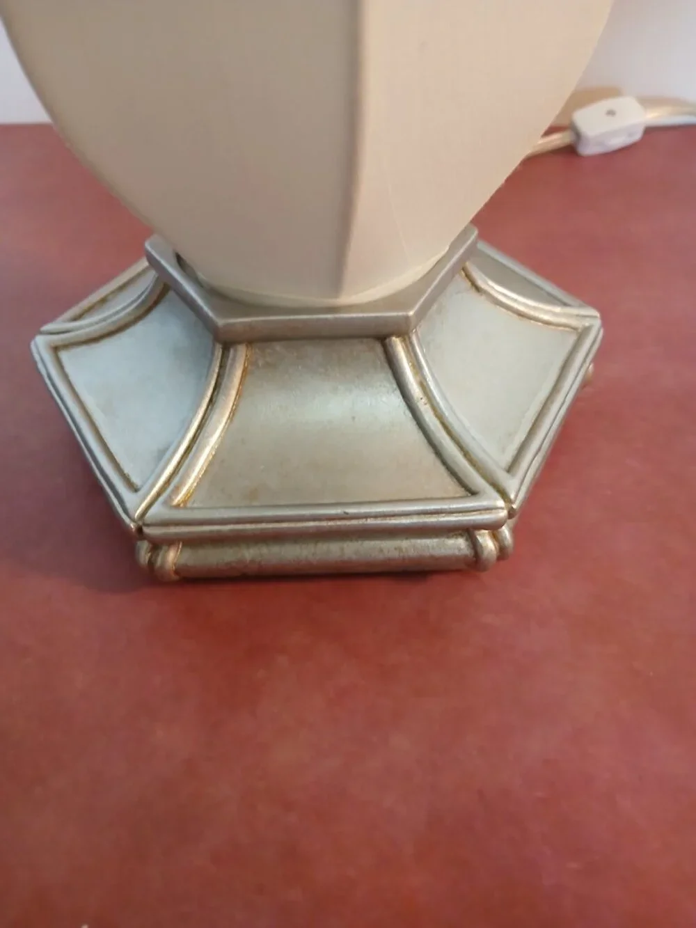 Inverted Hexagon Bell Shape Parlor Lamp-Hampton Bay